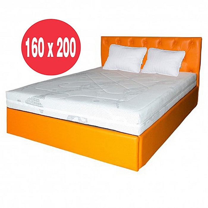 Set Saltea cu spuma cu 5 zone de confort, Helios Memory HR Zone Comfort 160x200x22cm, spuma poliuretanica HR, memory foam 2 cm, husa detasabila tricot, hipoalergenic, fermitate medie spre tare, Saltsib plus 2 perne matlasate, microfibra 50x70cm [2]