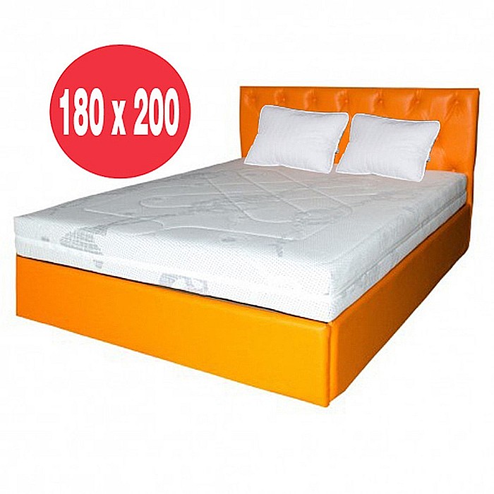 Set Saltea cu spuma cu 5 zone de confort, Helios Memory HR Zone Comfort 180x200x22cm, spuma poliuretanica HR, memory foam 2 cm, husa detasabila tricot, hipoalergenic, fermitate medie spre tare, Saltsib plus 2 perne matlasate, microfibra 50x70cm [2]