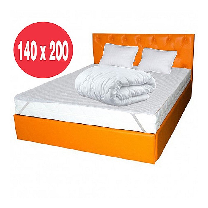 Set Saltea cu spuma Mercur Comfort Flex Plus 140x200x20cm, fermitate mediu spre tare, hipoalergenica, husa detasabila, Saltsib plus 2 perne matlasate 50x70cm lavabile la 60°C, husa microfibra, antialergica si pilota vara, densitate 200g/m², 180x200cm [3]