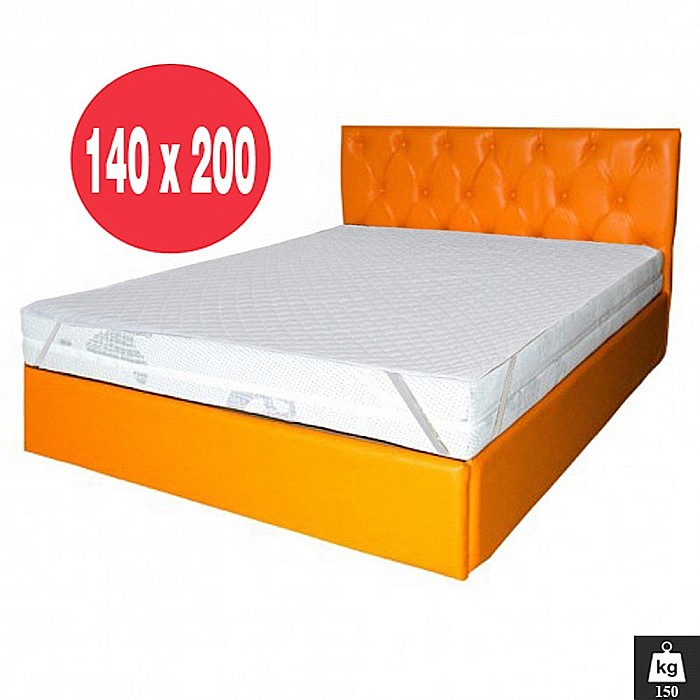 Set Saltea cu spuma poliuretanica HR, Memory Foam 4cm, Zeus Memory Comfort Dodolut 140x200x20cm, husa detasabila tricot, hipoalergenica, fermitate tare, greutate maxima sustinuta 150 kg/persoana, Saltsib plus husa microfibra, lavabila la 95°C [2]