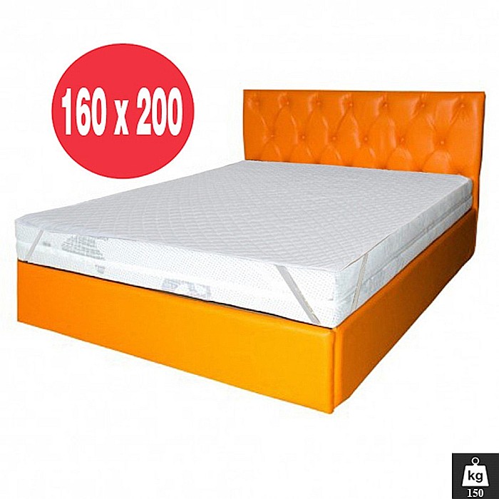 Set Saltea cu spuma poliuretanica HR, Memory Foam 4cm, Zeus Memory Comfort Dodolut 160x200x20cm, husa detasabila tricot, hipoalergenica, fermitate tare, greutate maxima sustinuta 150 kg/persoana, Saltsib plus husa microfibra, lavabila la 95°C [2]