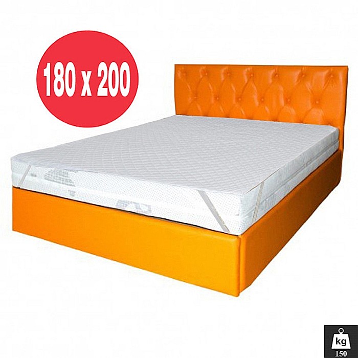 Set Saltea cu spuma poliuretanica HR, Memory Foam 4cm, Zeus Memory Comfort Dodolut 180x200x20cm, husa detasabila tricot, hipoalergenica, fermitate tare, greutate maxima sustinuta 150 kg/persoana, Saltsib plus husa microfibra, lavabila la 95°C [2]