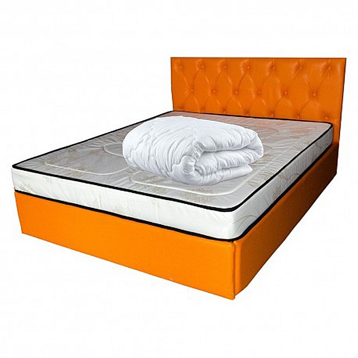 Set Saltea cu spuma, Venus Eco Memory 160x200x17cm, cu spuma poliuretanica, memory foam 2 cm, fermitate mediu spre tare, Saltsib plus pilota microfibra vara, 180x200cm, matlasata, umplutura fibre de poliester, lavabila la 95°C [1]