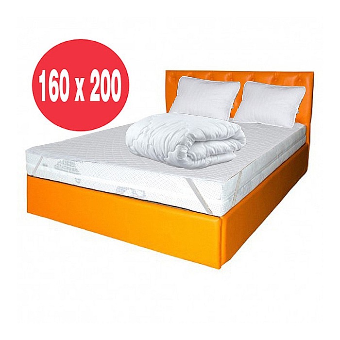 Set saltea Neptun Memory Pocket Comfort 160x200 plus 2 perne  plus Husa hipoalergenica plus Pilota microfibra iarna 180x200 [3]