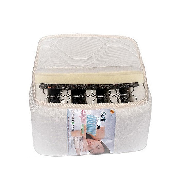 Set Saltea ortopedica, cu arcuri, Memory Super Ortopedic Azalee, 160x200x25cm, fermitate mediu spre tare, cu plasa de arcuri Bonell, memory foam 5 cm, sistem de aerisire spaceair, Salt Confort plus pilota vara, microfibra, lavabila la 95°C, 180x200cm [7]