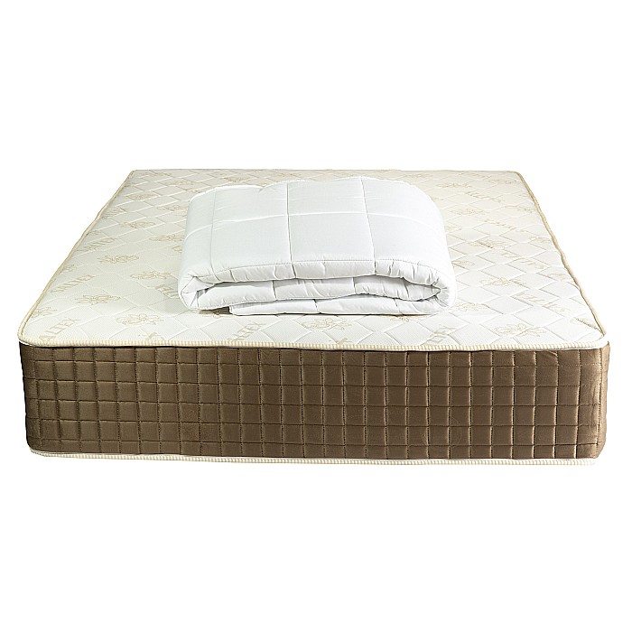 Set Saltea ortopedica cu arcuri, Venetia Super Ortopedica Lux Flexa 140x200x30cm, fermitate tare, plasa arcuri tip Bonell, sistem aerisire perimetral, Saltex plus 2 perne, matlasate, 50x70cm, husa hipoalergenica si pilota iarna, microfibra, 180x200cm [8]