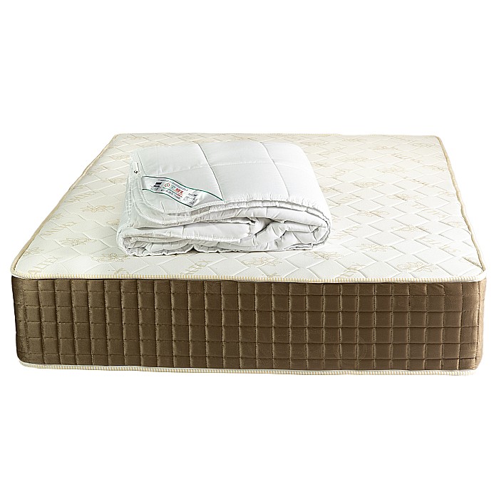 Set Saltea ortopedica cu arcuri Venetia Super Ortopedica Lux Flexa 160x200x30cm, fermitate tare, plasa arcuri Bonell, reversibila, aerisire perimetrala, Pachet textile Avantaj, 2 perne matlasate, 50x70cm, husa hipoalergenica, pilota iarna lavabila la 95°C [7]