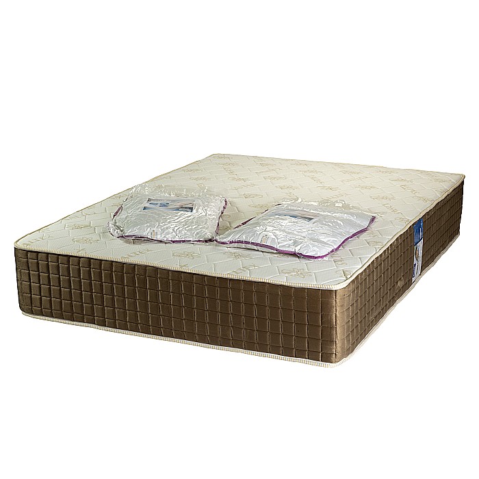 Set Saltea ortopedica cu arcuri, Venetia Super Ortopedica Lux Flexa 140x200x30cm, fermitate tare, plasa arcuri tip Bonell, reversibila, sistem aerisire perimetral, Saltex plus 2 perne, matlasate, 50x70cm, lavabile la 60°C [7]