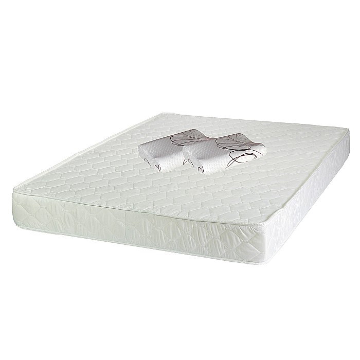 Set Saltea ortopedica, Pegas Comfort Flex 140x200x20cm, fermitate tare, cu spuma poliuretanica, Saltsib plus 2 perne ortopedice, memory, husa detasabila, 52x32 cm [1]
