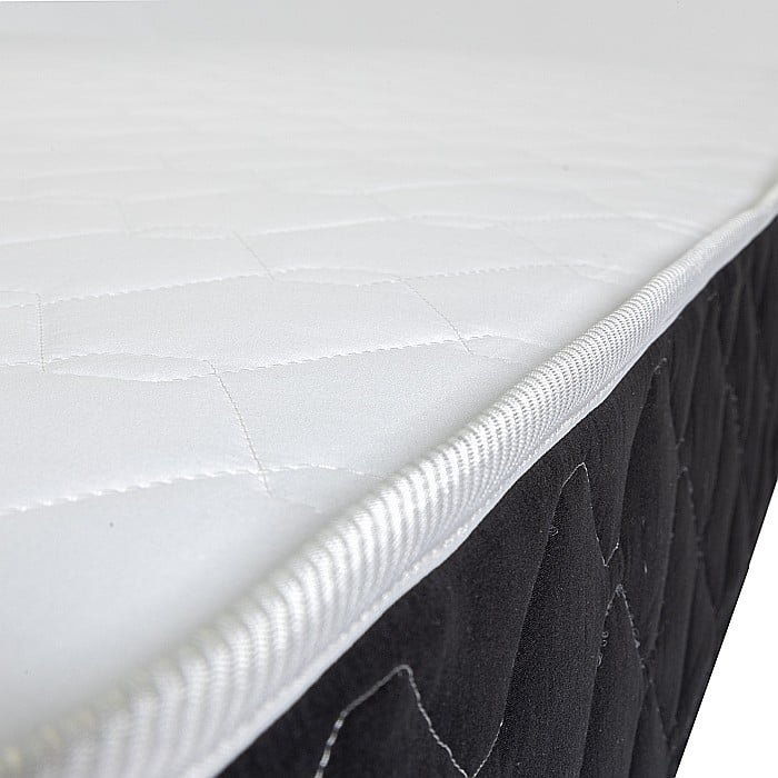 Set Saltea ortopedica, Praga 140x200x22 cm, cu plasa de arcuri tip Bonell, box spring system, fermitate medie, sistem de aerisire perimetral, Saltsib plus 2 perne matlasate microfibra 50x70cm, lavabile la 60°C [10]