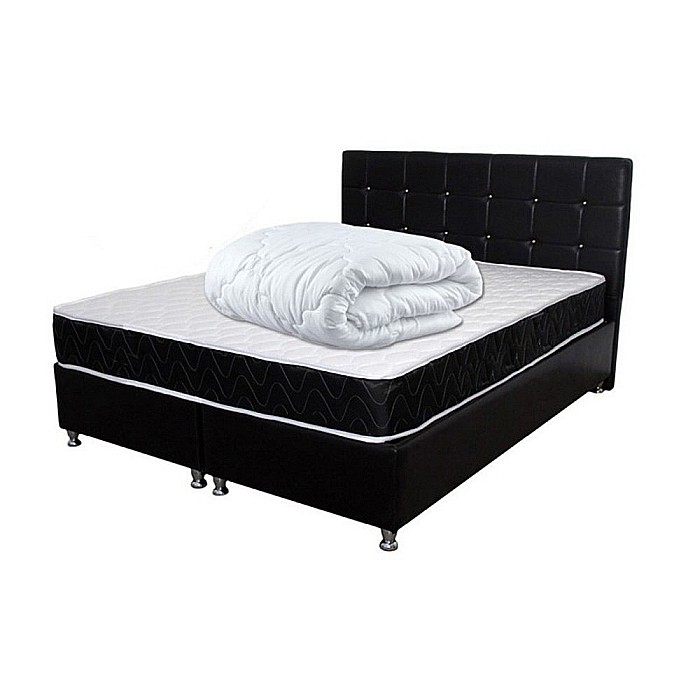 Set Saltea ortopedica, Praga 140x200x22 cm, cu plasa de arcuri tip Bonell, box spring system, fermitate medie, sistem de aerisire perimetral, Saltsib plus pilota vara, microfibra, 50x70cm, lavabila la 95°C [5]