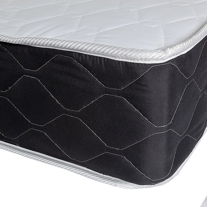 Set Saltea ortopedica, Praga 140x200x22 cm, cu plasa de arcuri tip Bonell, box spring system, fermitate medie, sistem de aerisire perimetral, Saltsib plus 2 perne matlasate microfibra 50x70cm, lavabile la 60°C [12]