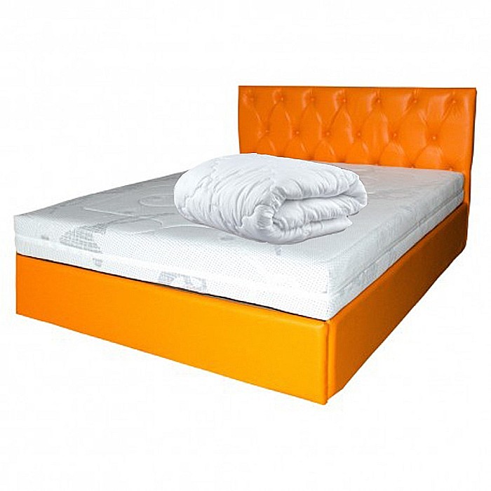 Set Saltea ortopedica, Saturn Memory Plus Comfort 180x200x20cm, cu spuma poliuretanica HR, memory foam 4 cm, husa detasabila tricot, hipoalergenica, fermitate mediu spre tare, Saltsib plus pilota microfibra vara, 180x200cm, antialergica, lavabila la 95°C [2]