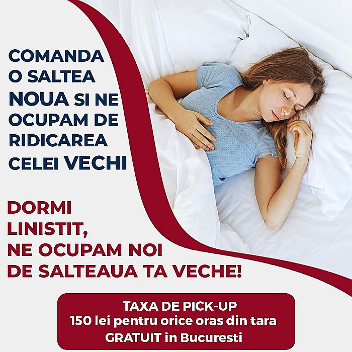 Set Saltea ortopedica, Saturn Memory Plus Comfort 160x200x20cm, cu spuma poliuretanica HR, memory foam 4 cm, husa detasabila tricot, hipoalergenica, fermitate mediu spre tare, Saltsib plus pilota microfibra iarna, matlasata, umplutura poliester, 180x200cm [12]