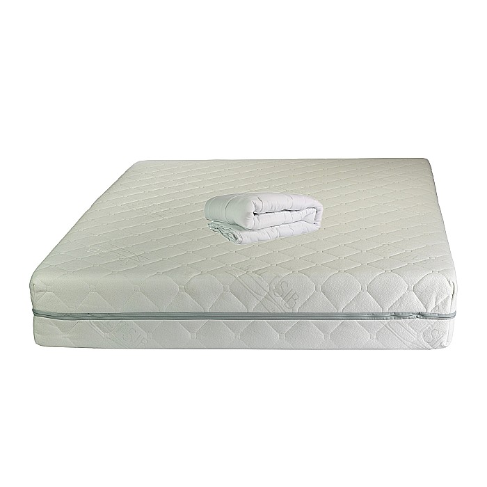 Set Saltea ortopedica, Terra Standard Spring Comfort 140x200x26cm, plasa arcuri Bonell, husa detasabila tricot, fermitate mediu spre tare, Saltsib plus pilota microfibra iarna, matlasata, umplutura poliester, 180x200cm [1]