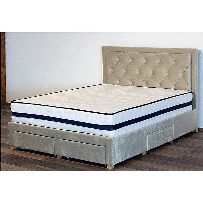 Set Saltea ortopedica, Tulip Super Lux Comfort, 140x190x30cm, fermitate tare, cu plasa de arcuri tip Bonell, sistem de aerisire banda Spaceair, Saltsib plus 2 perne matlasate microfibra 50x70cm, lavabile la 60°C [2]