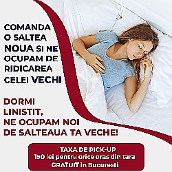 Set Saltea ortopedica, Tulip Super Lux Comfort, 160x200x30cm, fermitate tare, cu plasa de arcuri tip Bonell, sistem de aerisire banda Spaceair, Saltsib plus doua perne matlasate, microfibra 50x70cm si husa hipoalergenica, microfibra, lavabila la 95°C [12]