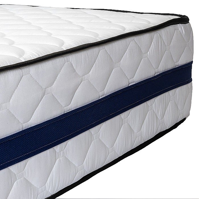 Set Saltea ortopedica, Tulip Super Lux Comfort, 180x200x30cm, fermitate tare, cu plasa de arcuri tip Bonell, sistem de aerisire banda Spaceair, Saltsib plus 2 perne matlasate microfibra 50x70cm, lavabile la 60°C [6]