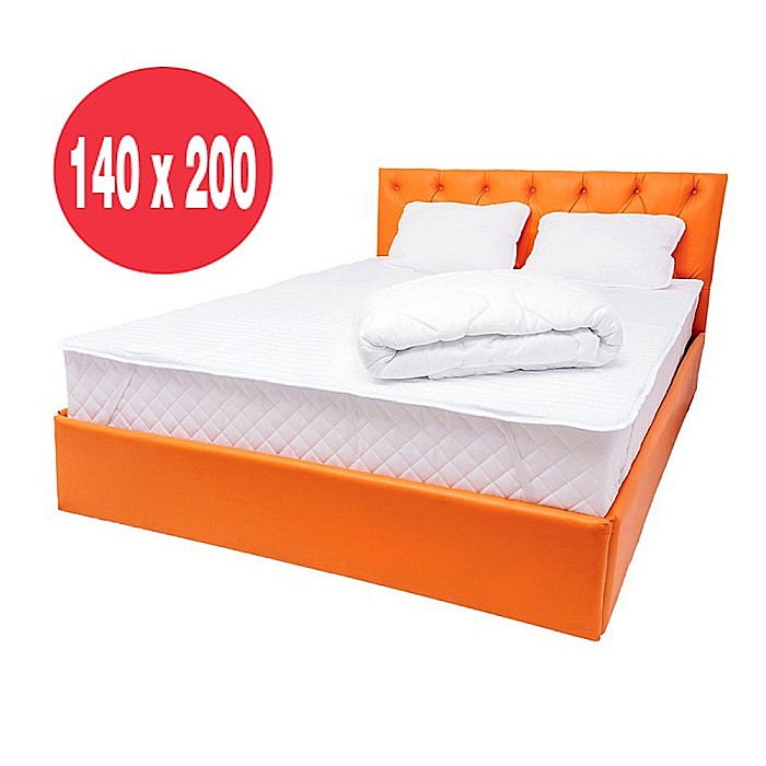 Set Saltea ortopedica Uranus Standard Spring Comfort 140x200x26cm, plasa arcuri Bonell, fermitate mediu-tare, Pachet textile Avantaj, 2 perne matlasate hipoalergenice, 50x70cm, cu elastice pe colturi, pilota iarna, lavabila la 95°C, 180x200cm [4]