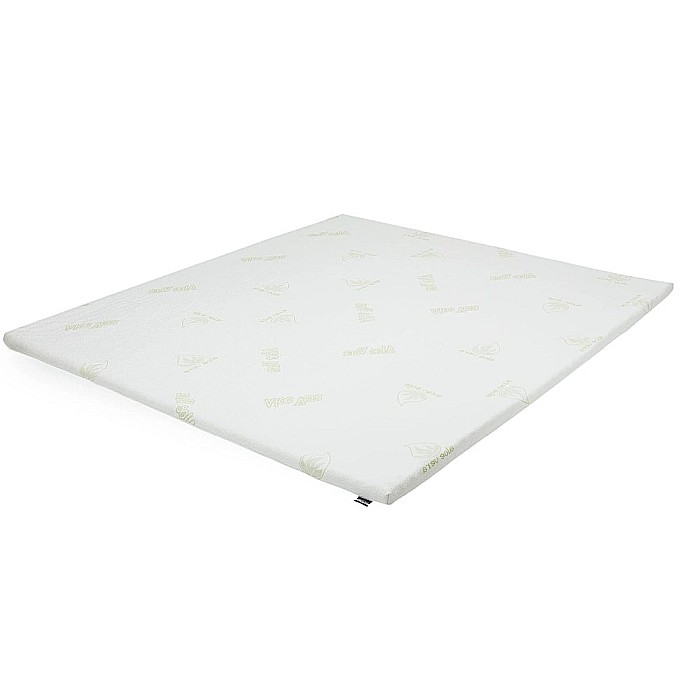 Topper saltea 120x200 spuma 4 cm, husa detasabila, tratata cu Aloe Vera, Minet [2]