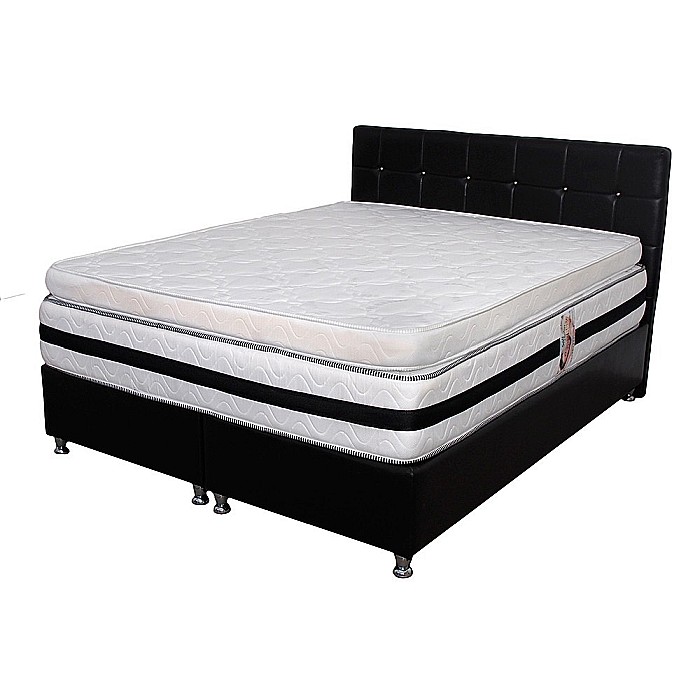 Topper saltea 180x190 spuma 10cm, fermitate medie spre tare, spuma poliuretanica, husa fixa matlasata, microfibra, Saltsib [2]