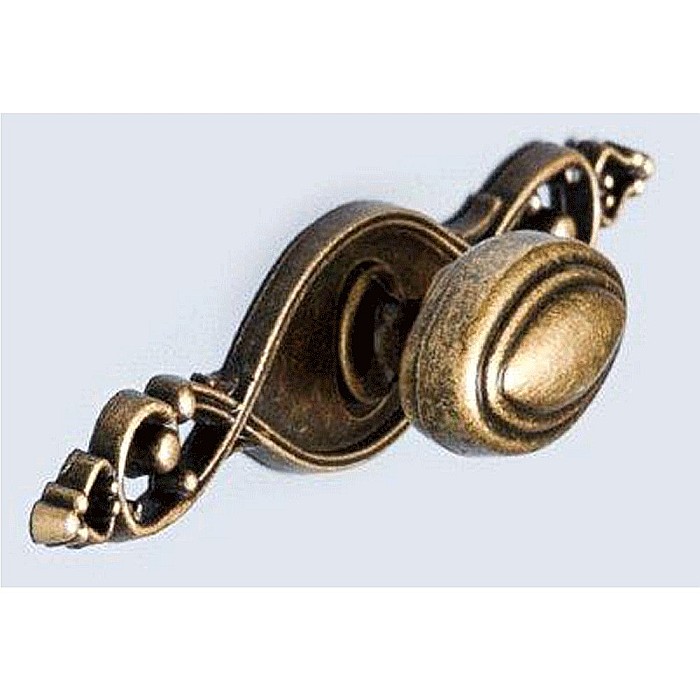 Vitrina living suprapozabila VMN4, 2 usi, 2 polite, Alb Antichizat [4]