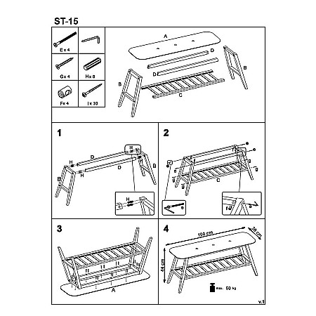 Bancheta cu suport pentru pantofi HM ST15, lemn masiv, stofa, capacitate 10 perechi, gri/natur [2]