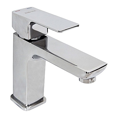 Baterie baie pentru lavoar Diamant, monocomanda, culoare crom [1]