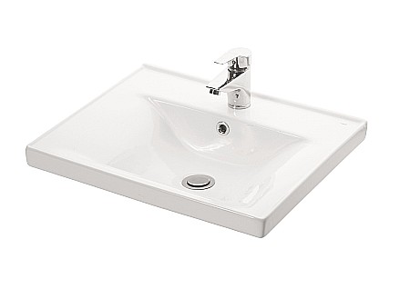 Baza si lavoar baie GN7721 - 60 cm usi, alb rustic [2]