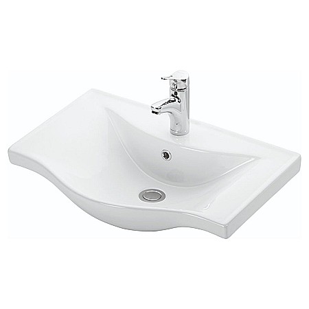 Baza si lavoar ceramic GN1531, mobilier baie stativ 60 cm, front MDF, 2 usi, balamale soft close, picioare cromate reglabile, alb [3]