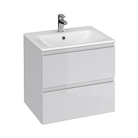 Baza si lavoar CSB2741 - 60 cm, suspendat, sertare, gri [1]