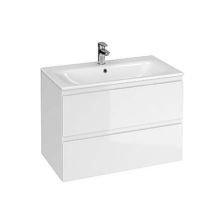 Baza si lavoar CSB2771 - 80 cm, suspendat, sertare, alb [1]