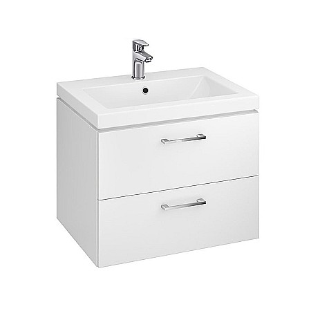 Baza si lavoar CSB8071 - 60 cm, suspendat, sertare, alb [1]