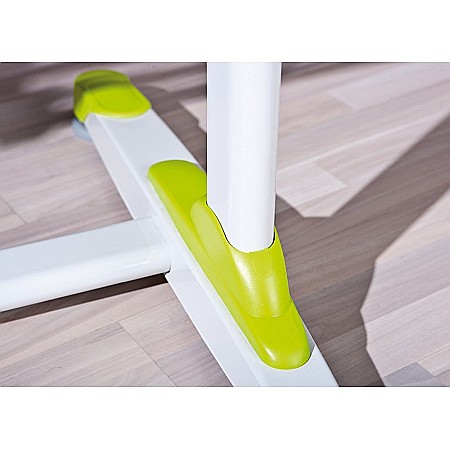 Birou ergonomic pentru copii HM Collorido, inaltime reglabila, unghi inclinare ajustabil, cadru metalic, MDF, 100x66x69-84 cm, alb [7]