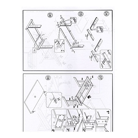 Birou ergonomic pentru copii HM Julia, inaltime reglabila, unghi inclinare ajustabil, lemn, 109x55x63-93 cm, fag [6]