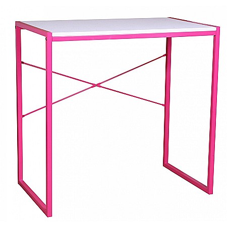 Scaune birou copii - Birou pentru copii GN, cadru metalic, PAL melaminat, 78x46x76 cm, roz