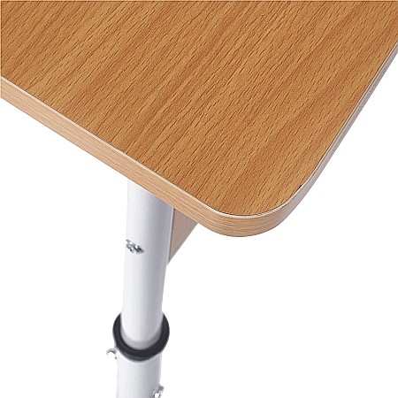 Birou scolar reglabil pe inaltime, ergonomic, spatiu depozitare, PAL melaminat, 70x50x76 cm, natur [3]