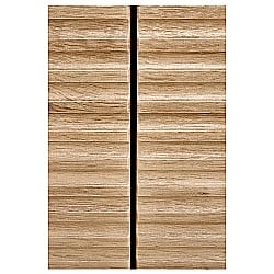 Comoda living HM Murano KM2, MDF Furniruit, cu 4 sertare, stejar artizanal/negru [5]