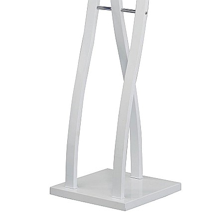 Cuier metalic HM W50, cu 9 agatatori, tip pom, robust, alb [3]