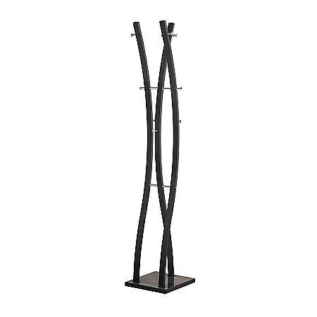 Cuiere - Cuier metalic HM W50, cu 9 agatatori, tip pom, robust, negru