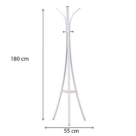 Cuier metalic tip pom SL Gent, 6 agatatori, alb [2]