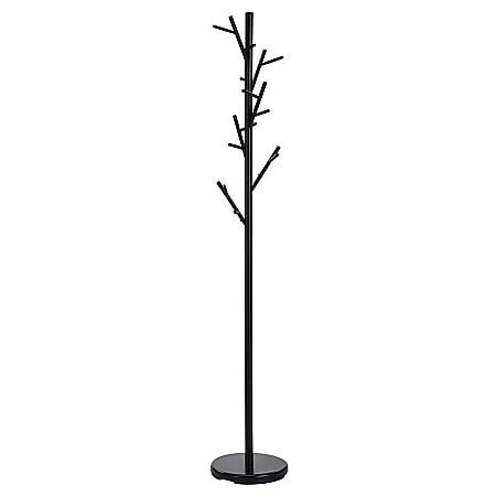 Produse - Cuier tip pom HM W33, metalic, de podea, 18 agatatori, negru