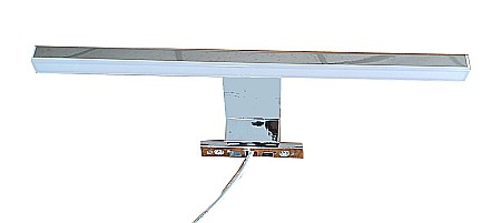 Dulap baie cu oglinda Celine, PAL, iluminare led, 80 cm, 2 usi, 3 rafturi, soft close, alb [2]