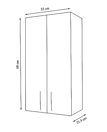Dulap baie Proxi 35 x 68 cm [2]