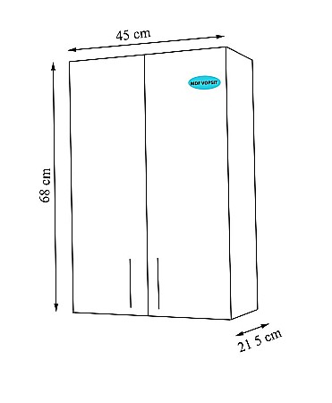 Dulap baie Proxi 45 x 68 cm [2]