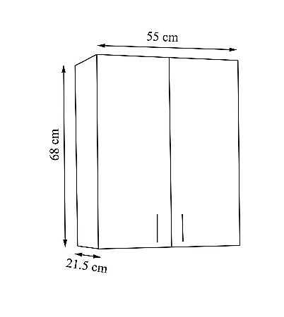 Dulap baie Proxi 55 x 68 cm [2]