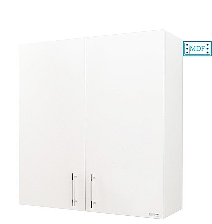 Dulapuri baie - Dulap baie suspendat Roma, front MDF, 2 usi, polita, 65 x 68 cm, alb