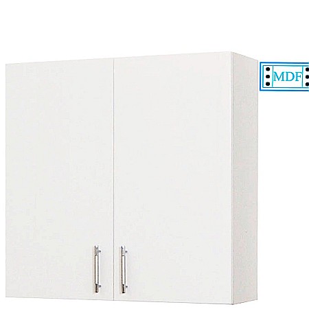 Dulapuri baie - Dulap baie suspendat Roma, front MDF, 2 usi, polite, 70 x 68 cm, alb