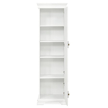Dulap VMD1, 4 polite, 2 usi, Pal Melaminat, cu elemente din MDF, Alb Antichizat [4]
