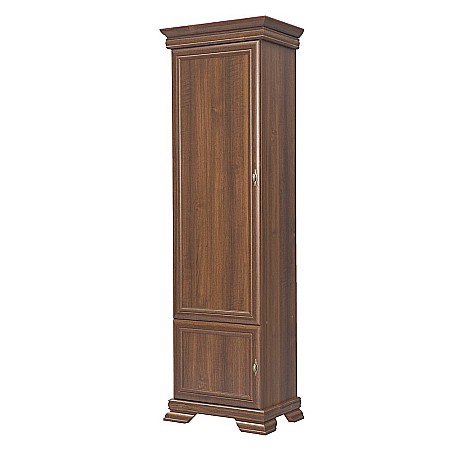 Dulap VMD1, 4 polite, 2 usi, Pal Melaminat, cu elemente din MDF, Nuc [2]